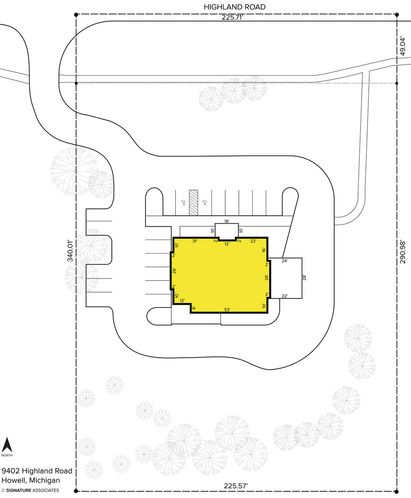 Former Bank Branch: 9402 E Highland Rd, Howell, MI 48843
